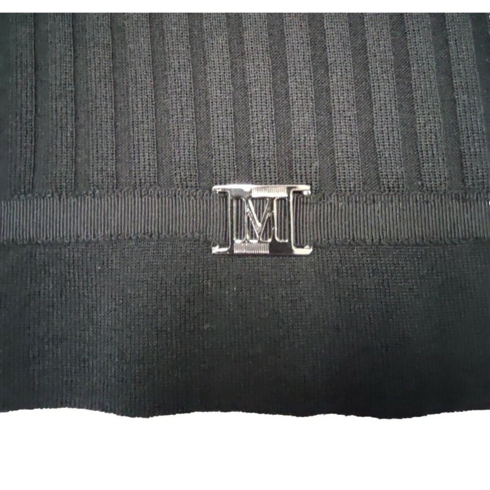 Exclusively Misook Black Ribbed Pullover Sweater - image 5